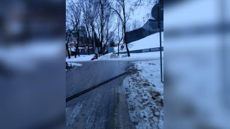 Воронежцы пожаловались на обледеневшие тротуары во дворах 