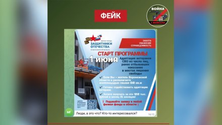 В Воронеже распространили фейк о выплате в 100 тысяч за предоставление жилья ветеранам СВО