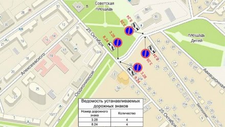 Парковку у Покровского собора в Воронеже запретят 18 сентября