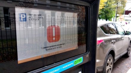 «Паркоматная эпидемия». В Воронеже отказались работать терминалы для оплаты парковок