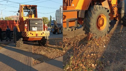 Воронежцы пожаловались на варварскую уборку дорог коммунальщиками