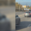 Движение у Вогрэсовского моста в Воронеже парализовал перевернувшийся грузовик