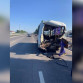 Момент аварии автоцистерны с ПАЗом записала камера видеонаблюдения под Воронежем