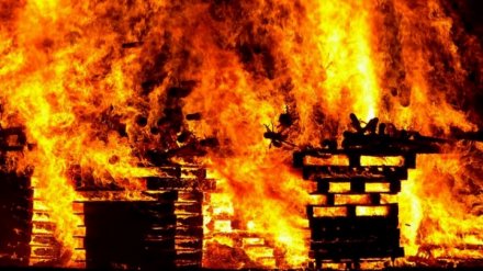 В Воронежской области обрушилась крыша горящего дома: пострадал человек