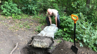 Половецкую бабу вернули на Воронежскую экотропу после атаки вандалов