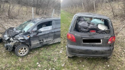 Пожилой водитель Daewoo Matiz разбился на воронежской трассе