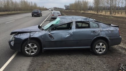 Водитель иномарки пострадал в ДТП на трассе под Воронежем 