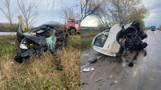 Молодой водитель погиб из-за столкновения «Лады Калины» с «ГАЗелью» на воронежской трассе