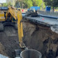 Аварийная бригада начала земельные работы у памятника Славы в Воронеже