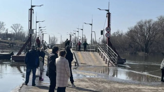 Понтонный мост в воронежском Шилове открыли