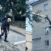 Появились кадры с места устранения последствий атаки БПЛА на Воронеж