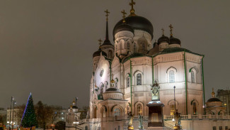 Тысячи воронежцев пришли в храмы в рождественскую ночь