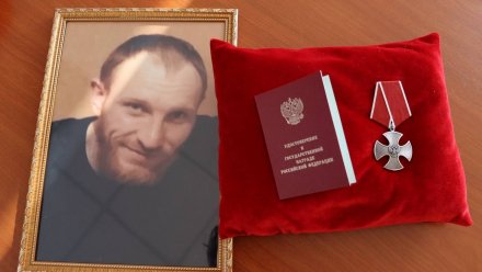 Жене погибшего на СВО воронежца вручили орден Мужества