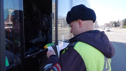 В Воронеже водителя автобуса оштрафовали за разговор по телефону за рулём 
