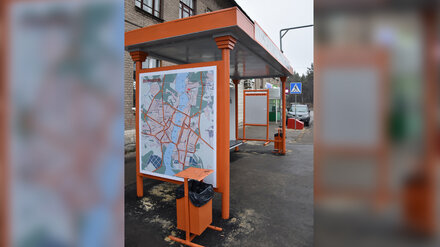 В Воронеже появились ярко-оранжевые остановки