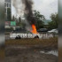 Subaru загорелась на улице Богдана Хмельницкого в Воронеже