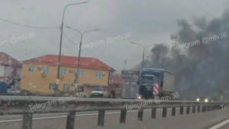 Воронежцы сняли на видео горящий мотель на трассе М-4 «Дон»