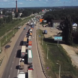 На трассе М-4 «Дон» в Воронежской области образовалась пробка в 15 км
