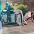 Две машины перевернулись после жёсткого ДТП в центре Воронежа