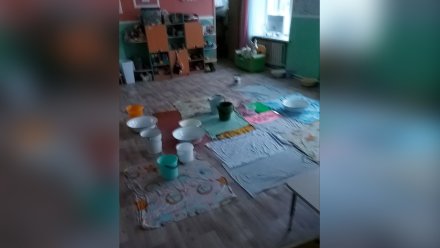Детский сад под Воронежем затопило из-за непогоды