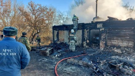 Появились фото последствий пожара в воронежском селе, где сгорели 4 ребёнка 