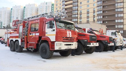 В Воронежской области потушили вспыхнувший после падения обломков БПЛА пожар