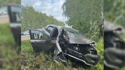 Человек погиб в искорёженной при ДТП машине на трассе Воронеж – Луганск