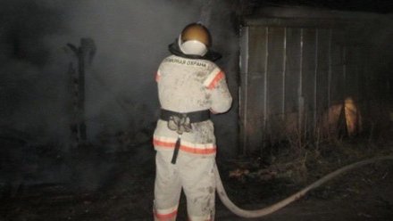 «Нива» и мотоцикл сгорели в ночном пожаре в воронежской Россоши