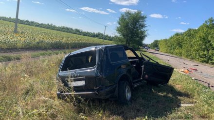 В Воронежской области в ДТП с перевёрнутым автомобилем погиб пассажир