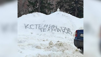 Воронежцы начали оставлять гневные послания мэру на сугробах