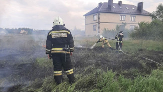 Пожарный рассказал о тушении природного возгорания в воронежском Ямном