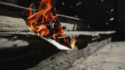В Воронеже потушили пожар в частном доме на улице Свободы