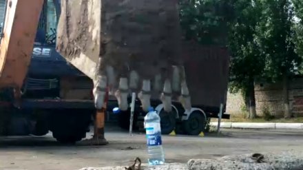 В Воронеже водитель экскаватора присоединился к модному флешмобу Bottle Cap Challenge