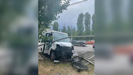 Маршрутка с пассажирами попала в ДТП в Воронеже