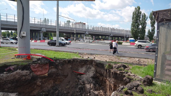 Воронежцам показали разрытый после провалов на коллекторе Ленинский проспект