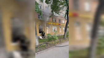 Магазин «Смешные цены» загорелся в центре Воронежа