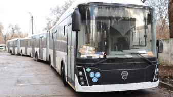 В Воронеже появились первые автобусы-«гармошки»