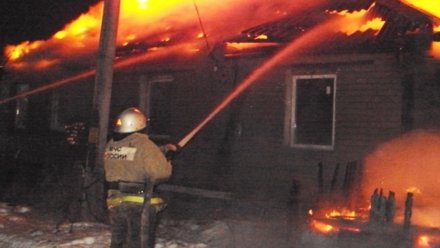 В ночном пожаре в Воронежской области погиб мужчина
