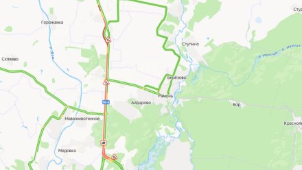 Пробка на трассе М-4 «Дон» в сторону Воронежа увеличилась до 22 км