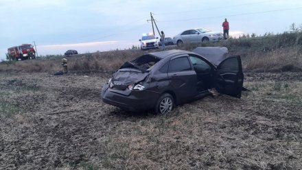 В Воронежской области в перевернувшейся машине погибли два человека