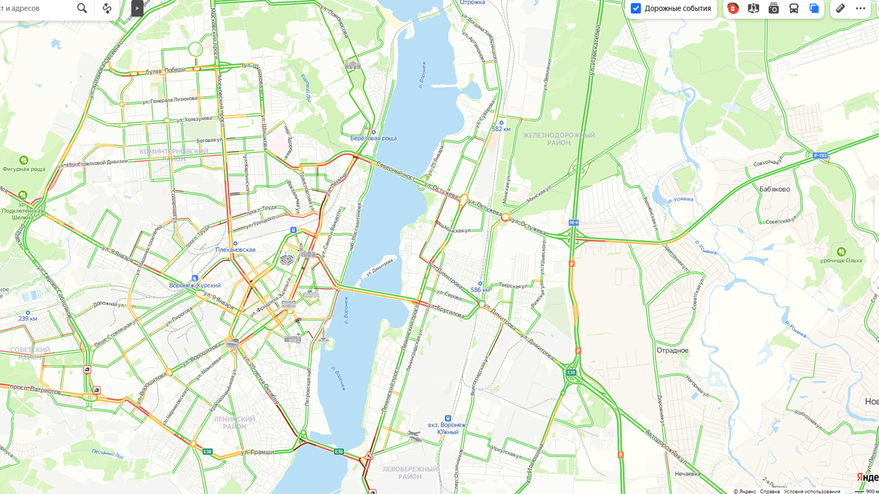 Карта пробок ижевск онлайн