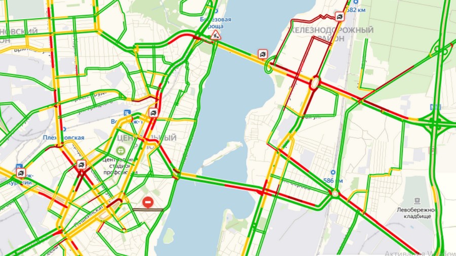 Воронеж березовая роща карта. Пробка 8 баллов Воронеж. Карта пробок Воронеж. Метро левый берег Воронеж.