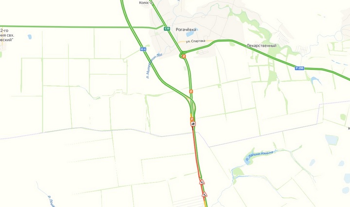М4 дон воронежская область карта