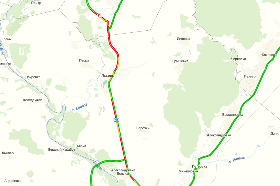 Пробки на м4 дон сейчас онлайн карта ростовская обл