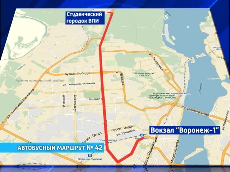 Маршрут 42 остановки. 42 Автобусный Воронежский маршрут. Студенческий городок ВПИ. Студгородок ВПИ Воронеж. Автобусный маршрут 62 Воронеж.