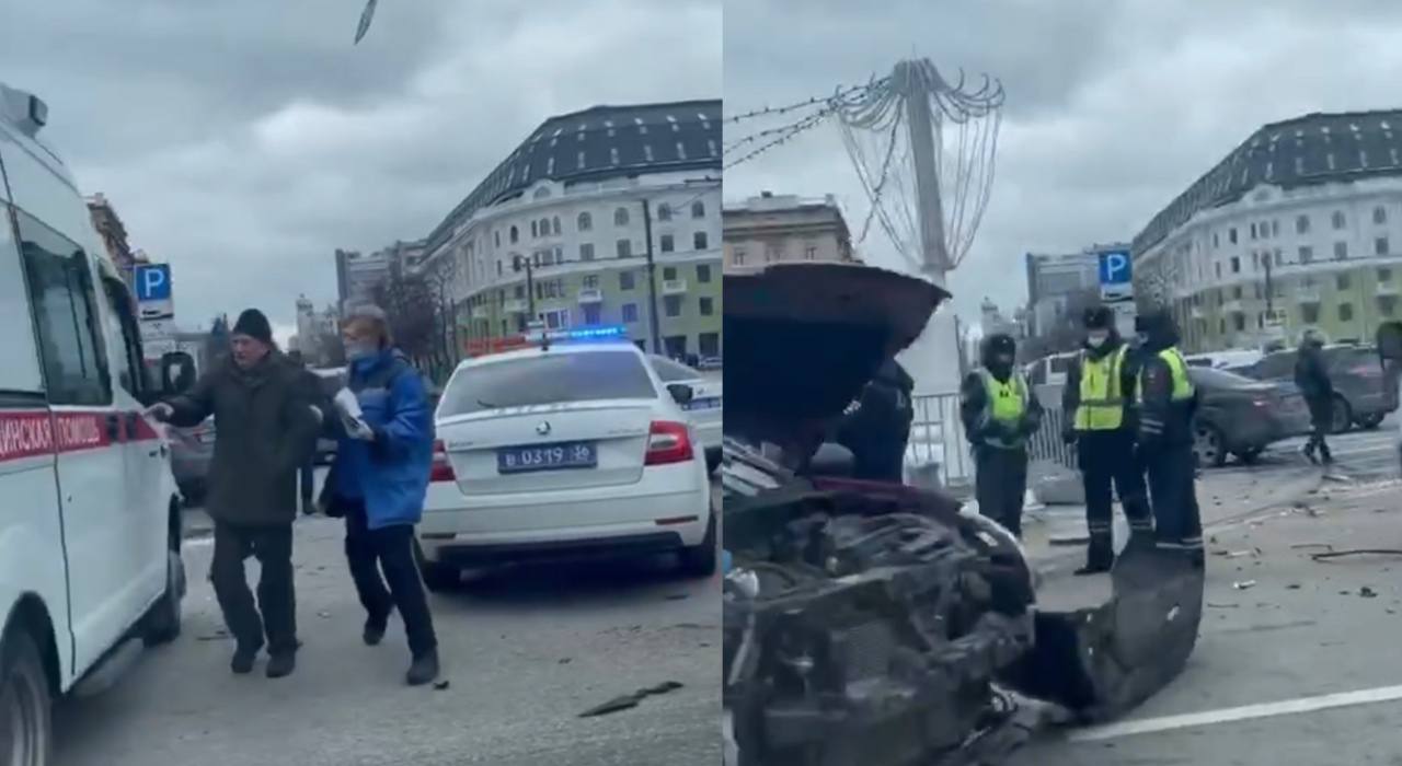 Машины скорой помощи и МЧС съехались на место страшной аварии в центре  Воронежа – Новости Воронежа и Воронежской области – Вести Воронеж