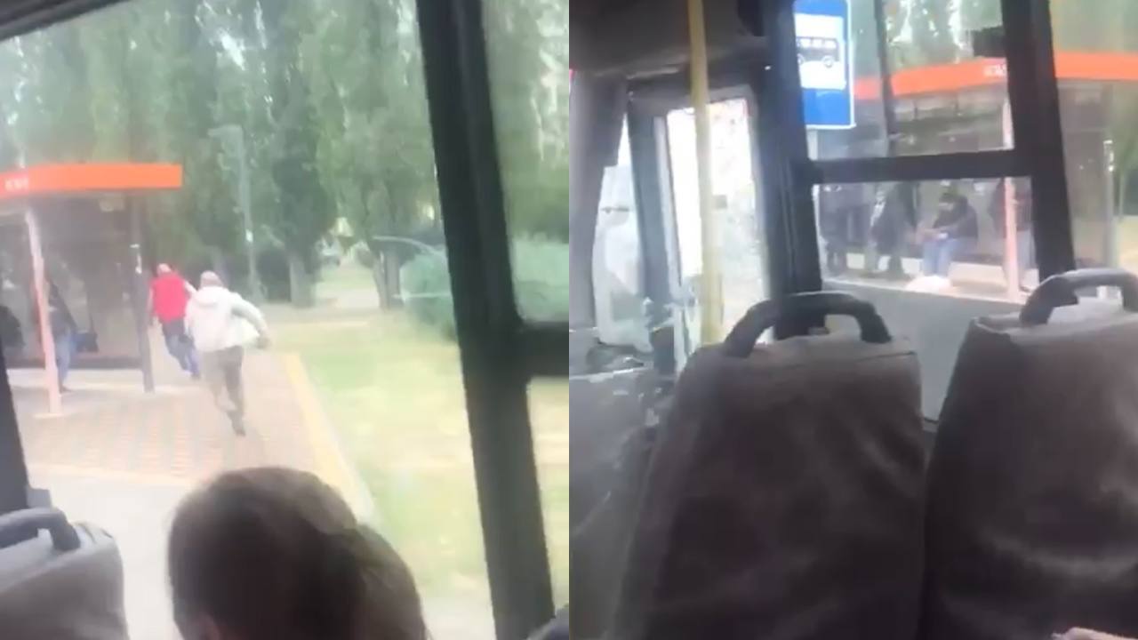 Кровавая драка в автобусе в Купчино попала на видео