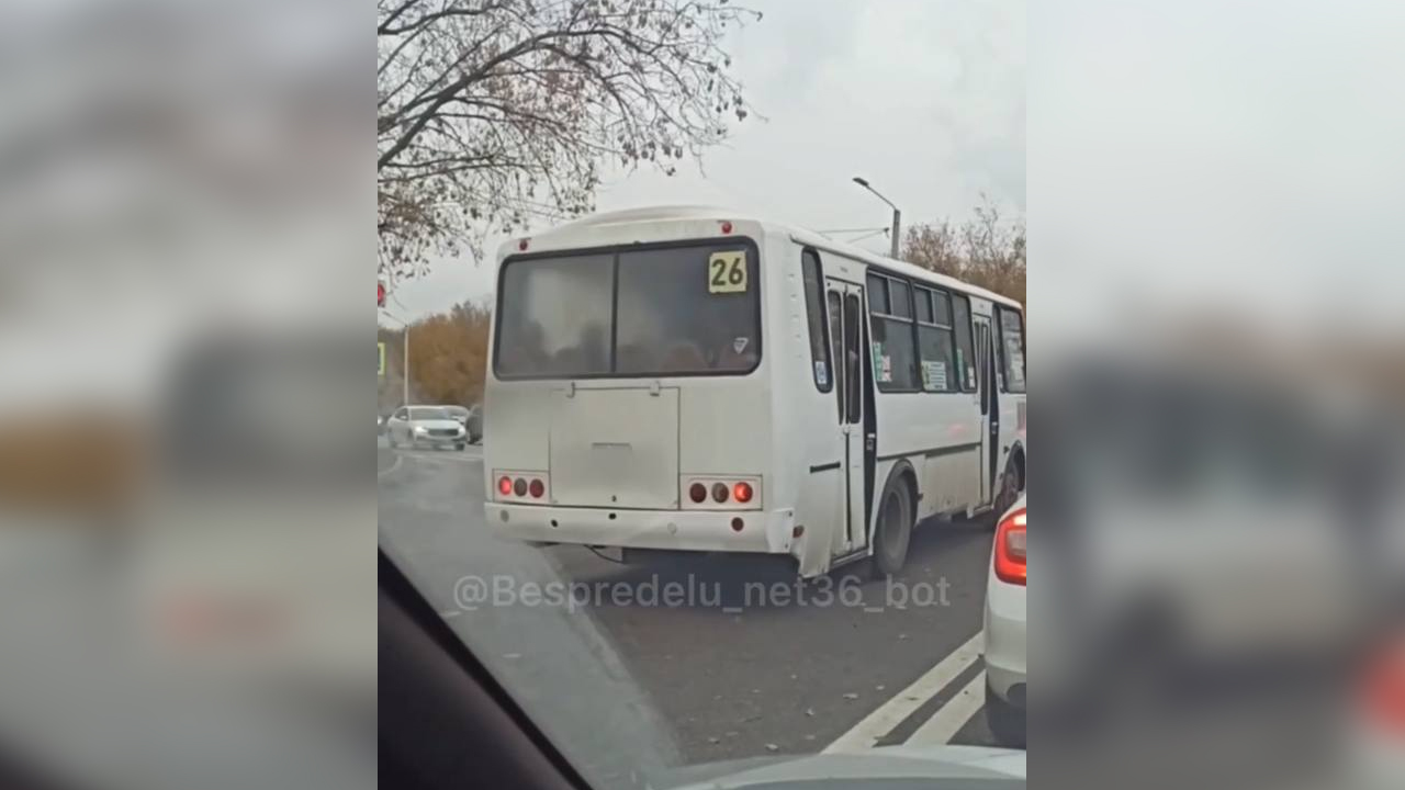 В Воронеже водителя маршрутки оштрафовали за выезд на встречку на красный  свет – Новости Воронежа и Воронежской области – Вести Воронеж